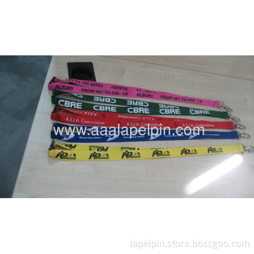 Hot Selling Polyester Ribbed Lanyards